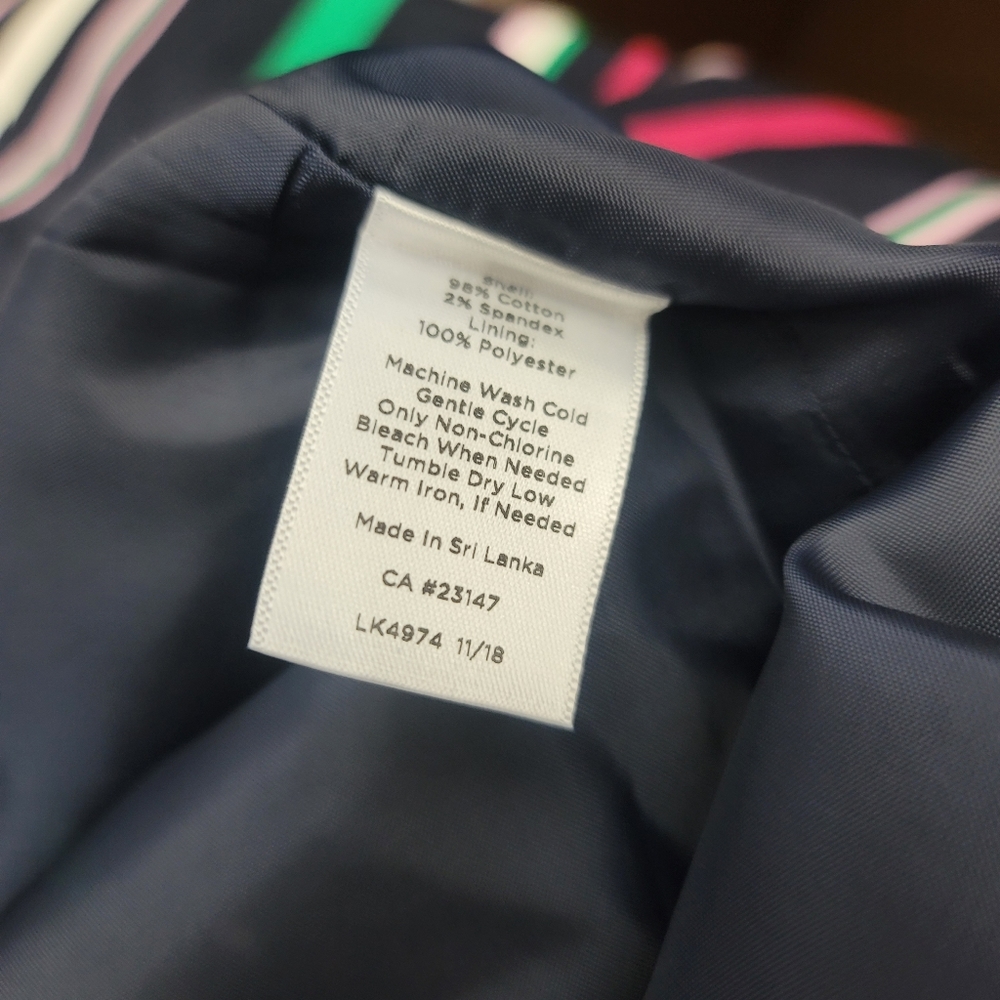 Talbots Multi-Color Horizontal Striped Skirt In V… - image 5